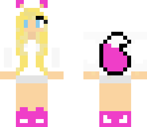 cute pink fox girl