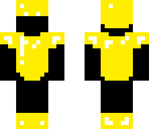 yellow ender wearing armor