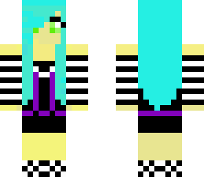 teal hair emo chick