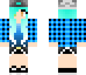 girl with blue hair