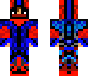 red blue and black