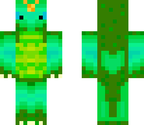 neon turquoise dragon