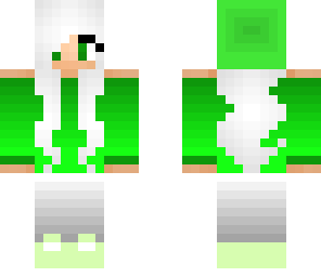 green and white girl