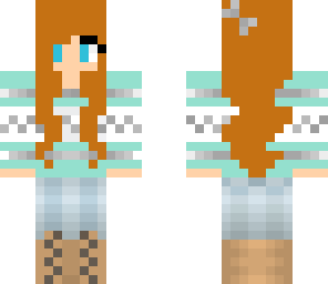 redhead winter girl