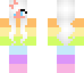 pastel rainbow girl