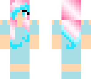 cotton candy haired girl