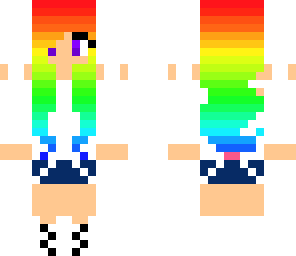 rainbow gamer girl