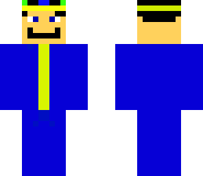 king in a blue suit