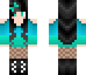 hubba bubba girl teal- no tail