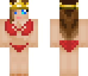 bikini girl with crown