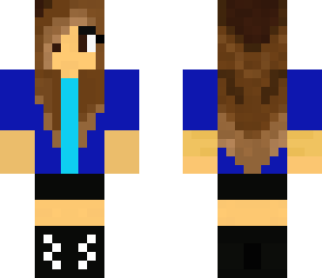 girl with a blue vest