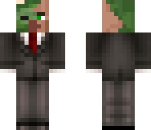 zombie villager in a suit
