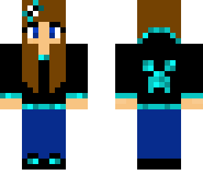 electric blue creeper girl 