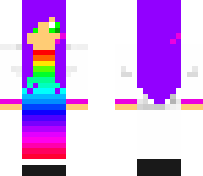 spiral rainbow girl
