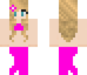 pink mermaid girl 2