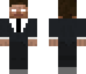 herobrine in a suit
