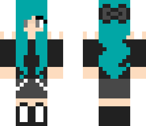 green and black girl