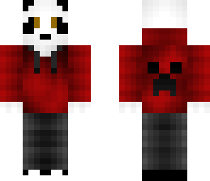 red hoodie panda