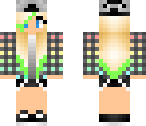 lime green hair tomboy