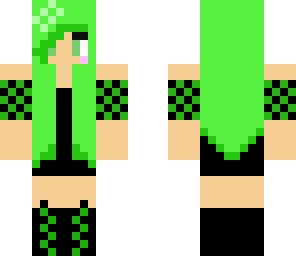 green cutie girl
