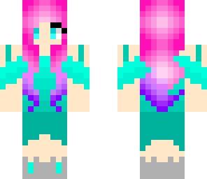 cute tie-died haired girl