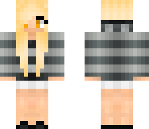 cute striped hoodie girl