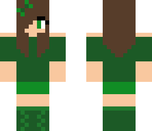 cute green girl