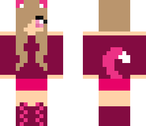 pink cat girl