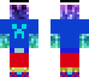 rainbow creeper with  a top hat and mustasche