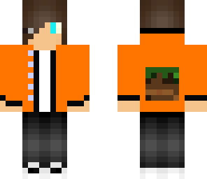 orange minecraft hoodie