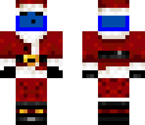 santa slime blue