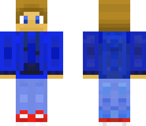 blue hoodie