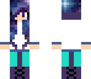 galaxy girl with hoodie