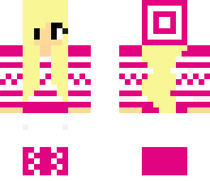 pink winter girl