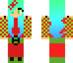 green girl christmas