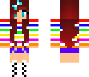cute rainbow girl