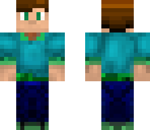 green and blue boy
