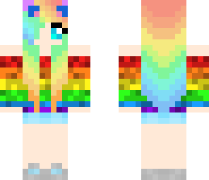 pretty rainbow girl