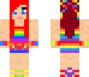 nice raindow girl