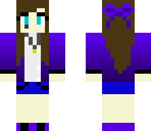 purple awesome girl
