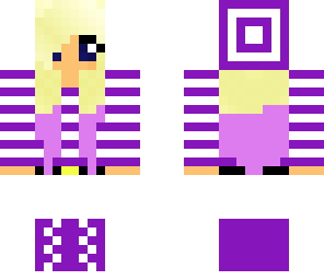 purple winter girl
