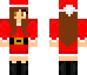 brunette santa girl