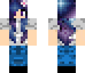 galaxy hair with bad skin