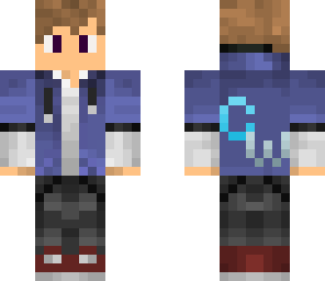 teenager with blue jacket