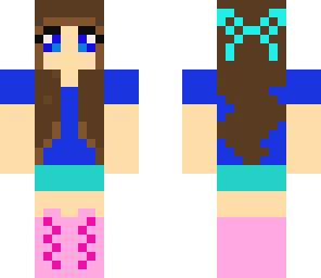girly skin blue