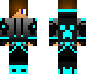 creeper hoodie blue