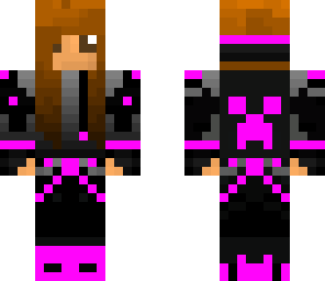 girl with pink creeper hoodie