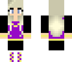 purple head phone girl