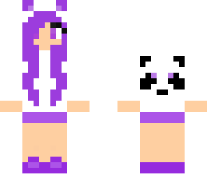 purple panda girl