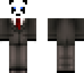 panda in a suit